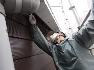 高知市愛宕山　Ｏ様店舗　外壁　塗装状況