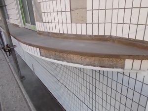 高知市一ツ橋　C一ツ橋様　庇　ﾎﾟﾘﾏｰｾﾒﾝﾄ系塗膜防水