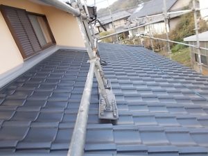 高知市布師田　M様邸　下屋根　上塗完了