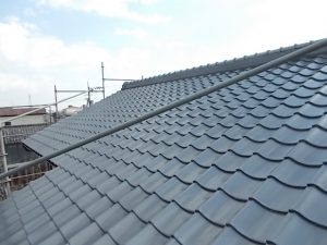 高知市布師田　M様邸　大屋根　上塗完了