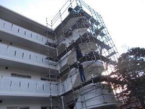 高知市一ツ橋町　C一ツ橋様　足場解体