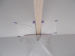 南国市　H様邸新築工事　梁　塗装