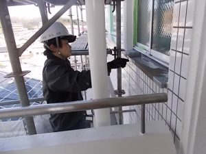 高知市一ツ橋町　C一ツ橋様　ﾎﾟﾘﾏｰｾﾒﾝﾄ系塗膜防水　トップｺｰﾄ　