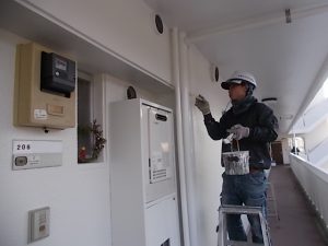 高知市一ツ橋町　C一ツ橋様　補修塗り