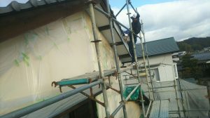 高知市布師田　M様邸　破風板塗装
