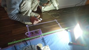 高知市　新築住宅　床　キズ補修