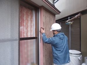 高知市中秦泉寺　S様邸　玄関廻り　塗装