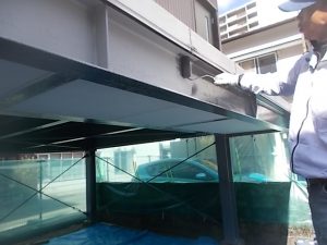 高知市廿代町　S様倉庫鉄骨部　上塗　