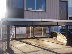 高知市廿代町　S様倉庫鉄骨部　塗装完了