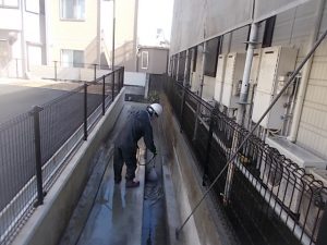 高知市中秦泉寺　ハイツO様　高圧洗浄