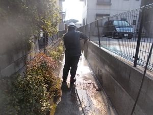 高知市中秦泉寺　ハイツO様　高圧洗浄