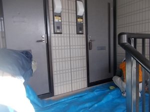 高知市中秦泉寺　ハイツＯ様　天井　塗装