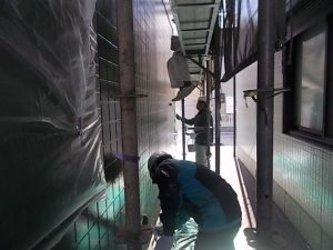 高知市中秦泉寺　ハイツＯ様　外壁塗装