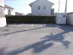 香南市野市町　F医院様　駐車場　ライン引き