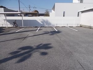 香南市野市町 F医院様 駐車場 ライン引き 完了