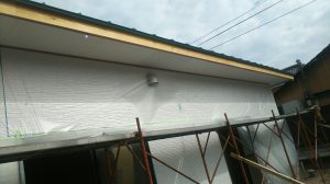 芸西村和食　K様邸新築工事　軒天井　塗装完了