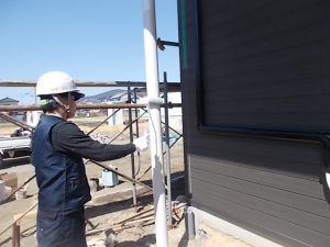 奈半利町　Ｔ様邸　改修工事　柱塗装