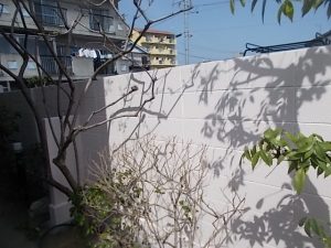 高知市寿町　T病院様　塀　塗装