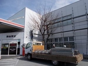 高知市大津　Ｔ部品様　足場仮設