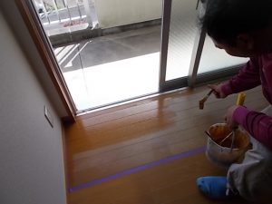 安田町　県営住宅　内部塗装