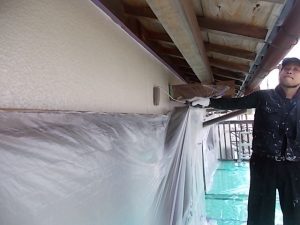いの町　K様邸　外壁　下塗