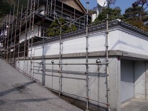 いの町　K様邸　塀塗装