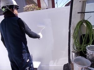 高知市北本町　Ｓ様邸　塀　下塗