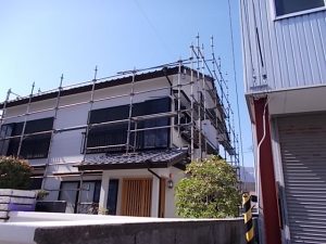 高知市北本町　Ｓ様邸　外壁塗装完了