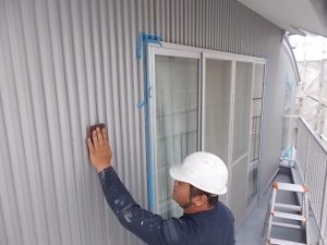 高知市農人町　K様邸　外壁　ケレン状況