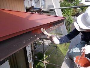 高知市福井町　望が丘公民館様　木部　塗装