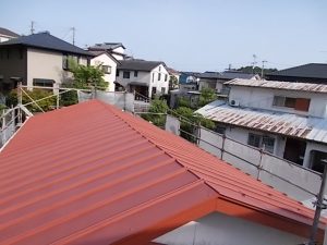 高知市福井町　望が丘公民館様　屋根　塗装
