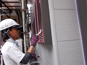 高知市神田　F様邸　戸袋　塗装