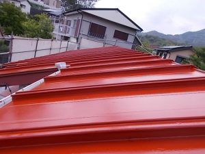 高知市福井町　望が丘公民館様　屋根　下塗　完了