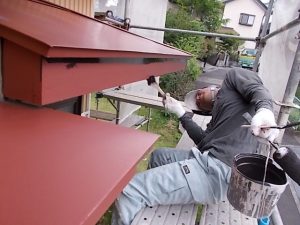 高知市福井町　望が丘公民館様　木部　上塗