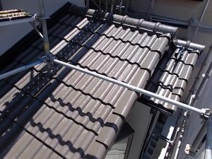 高知市神田　F様邸　下屋根　上塗塗装