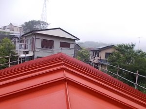 高知市福井町　望が丘公民館様　屋根　塗装完了