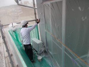 高知市農人町　K様邸　外壁　上塗