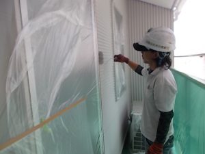 高知市農人町　K様邸　外壁　上塗