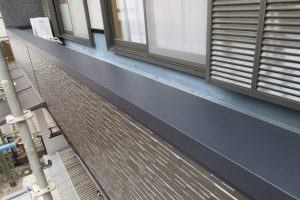 高知市神田　F様邸　ベランダ　改修　板金工事　完了