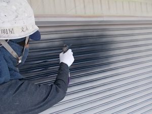 高知市長浜　N様　工場　シャッター　塗装