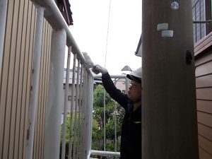 高知市西秦泉寺　Ｉ保育園様　鉄部　塗装