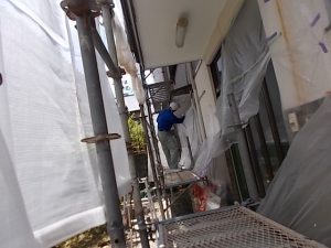 いの町　O様邸　軒天井　塗装