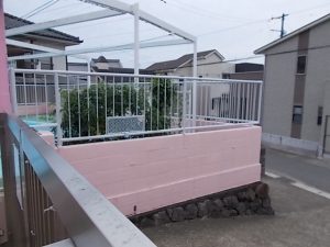 高知市西秦泉寺　I保育園様　フェンス　塗装