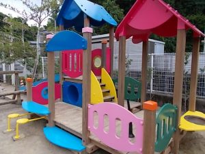 高知市西秦泉寺　Ｉ保育園様　遊具　塗装