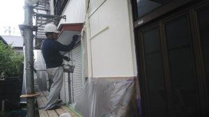 いの町　O様邸　木部　塗装