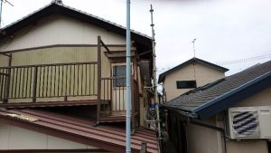 いの町　Ｏ様邸　足場仮設