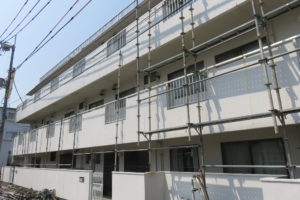 高知市八反町　コーポＧ様　足場仮設