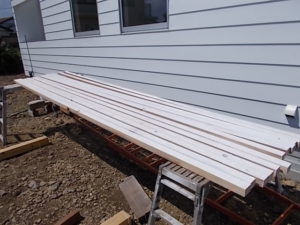 高知市鴨部　M様邸　新築工事　木部　オスモカラー　塗装