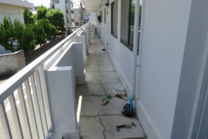 高知市八反町　コーポG様　廊下　FRP防水　