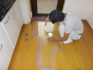 高知市葛島 Sマンション 床補修工事